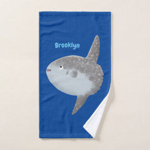 Oiseau de mer mola mola mignonne caricature