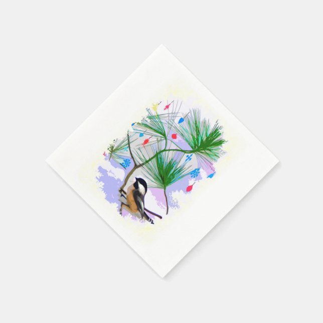 Oiseau de poulet dans les serviettes en papier d'a (Coin)