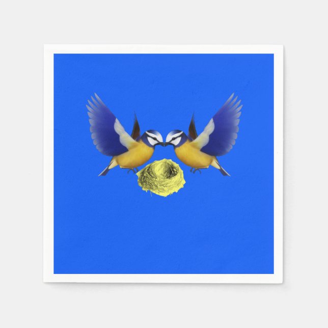 Oiseau de serviettes en papier (Devant)