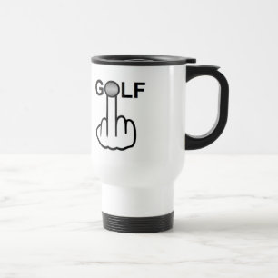 Oiseau de tasse renversant la secousse de golf