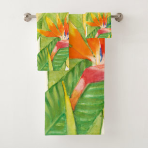 Oiseau des fleurs du paradis tropical