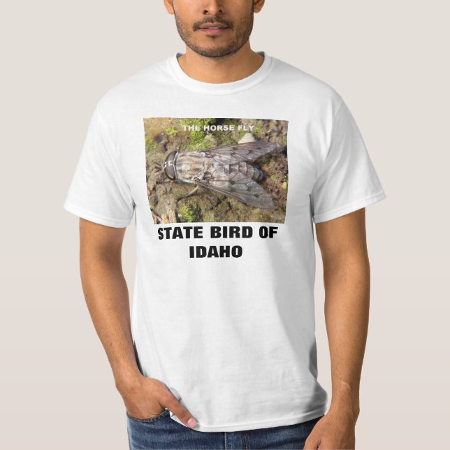 OISEAU D'ÉTAT DE L'IDAHO : LE T-SHIRT DE MOUCHE DE (Devant)