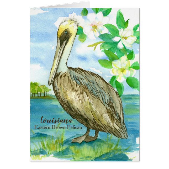 Oiseau d'État de Louisiane Pelican Blank (Devant)
