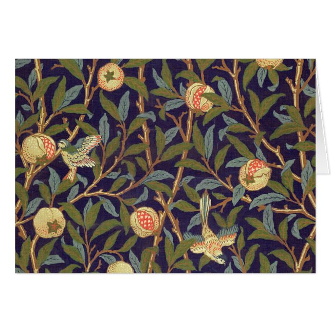 Oiseau et grenade William Morris (Devant horizontal)