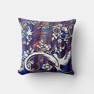 Oiseau et papillon 1 Coussin