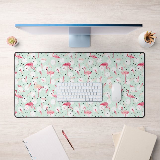 Oiseau Flamant rose Avec Plumes (Bureau 1)