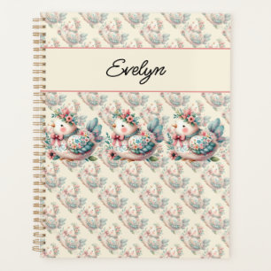 Oiseau folklorique floral au charme Pastel Boho