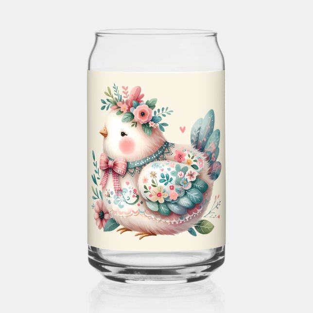 Oiseau folklorique floral au charme Pastel Boho (Recto)