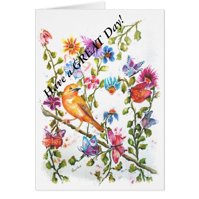 OISEAU JAUNE D'EMPREINTES DE PATTES (Devant)