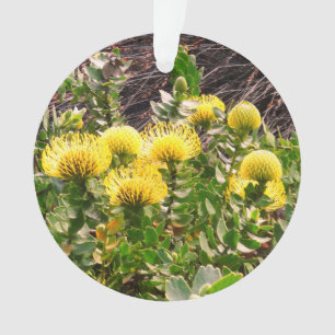 Oiseau Jaune du poinçonnage Pincushion #1 Ornement