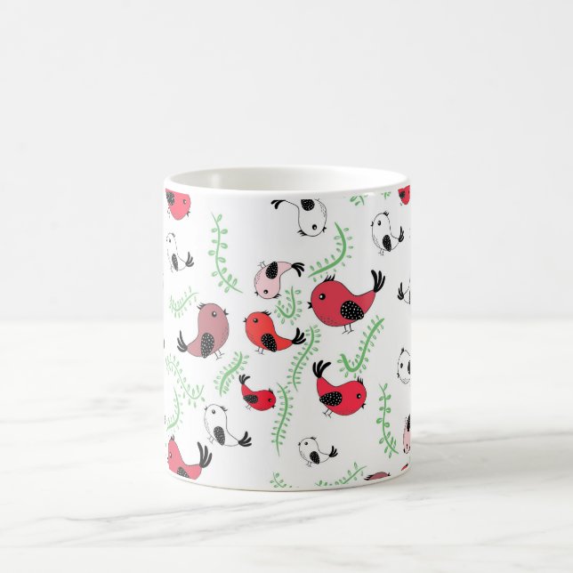 Oiseau motif tasse, mignonne tasse d'oiseau (Centre)