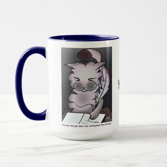 Oiseau précoce Grosse Mug Combo (Gauche)