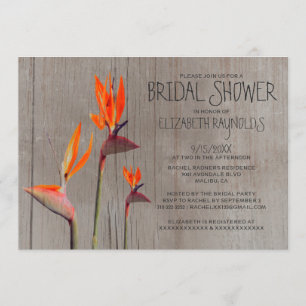 Oiseau rustique des invitations de Fête de la