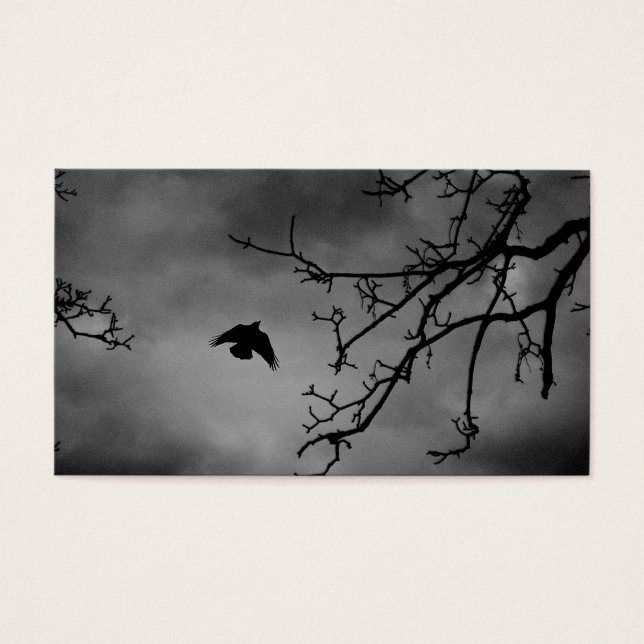 Oiseau sombre en vol (Devant)