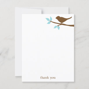 Oiseau sur une branche Appartement Merci Cartes de