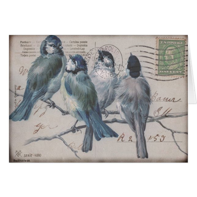 Oiseau vintage (Devant horizontal)