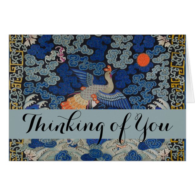 Oiseaux artisanaux broderies chinoises en cris (Devant horizontal)