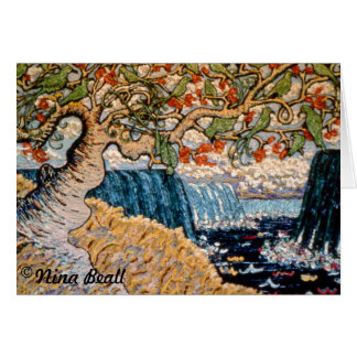 "Oiseaux au-dessus des chutes du Niagara," par