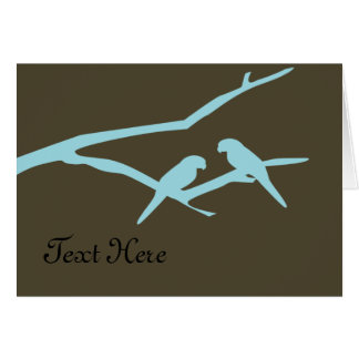 Oiseaux bleus sur mesure