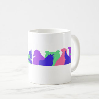 Oiseaux colorés Silhouette Mug