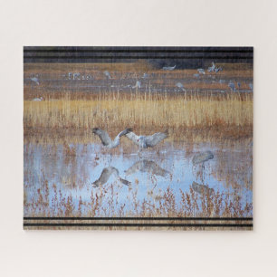 Oiseaux de grue de Sandhill Faune Puzzle animal de
