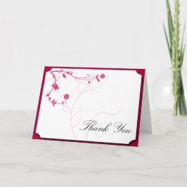 Oiseaux de l'amour en rose et blanc Merci