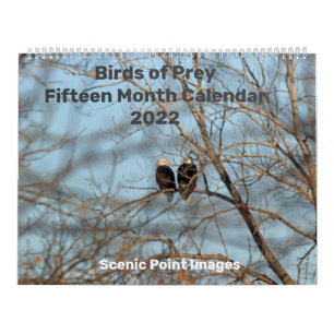 Oiseaux de Prey 2022 Calendrier des Quinze Mois