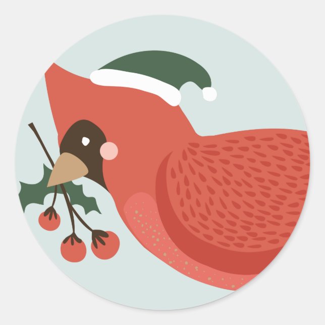 Oiseaux d'un Stickers de Fêtes en plumes (Devant)