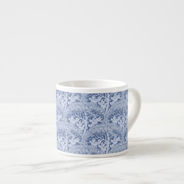 Oiseaux et arbres Art nouveau Motif Espresso Mugs (Devant droit)