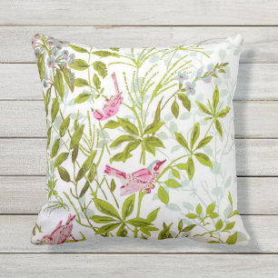 Oiseaux et coussin #2 de papillons