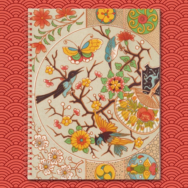 Oiseaux et papillons Carnet Spiral (Créateur téléchargé)