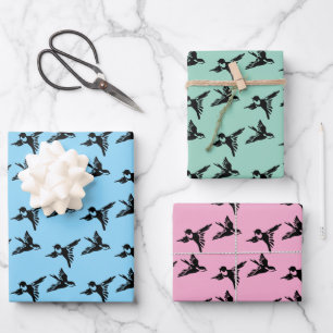 Oiseaux LoveOiseaux Design Enveloppement Feuilles 