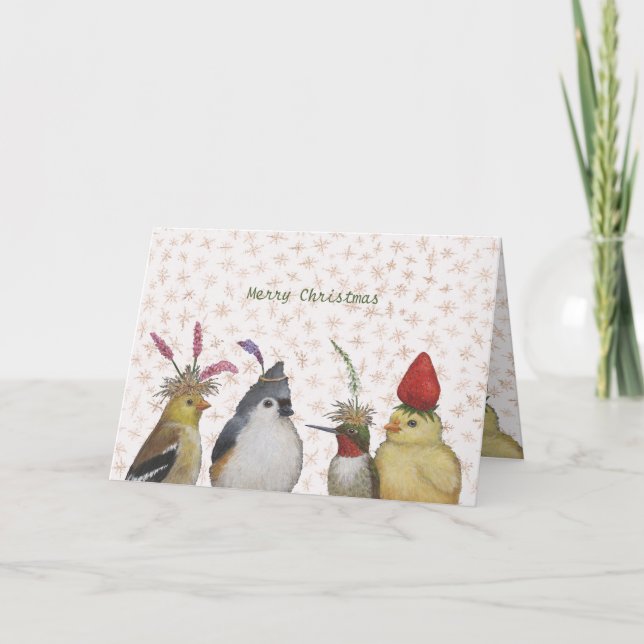 oiseaux mignons en nature casquettes avec carte sn (Devant)