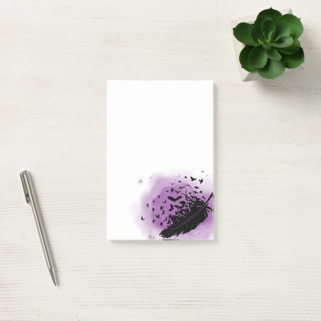 Oiseaux noirs d'une plume - Le Ravens Post-it Note (Bureau)