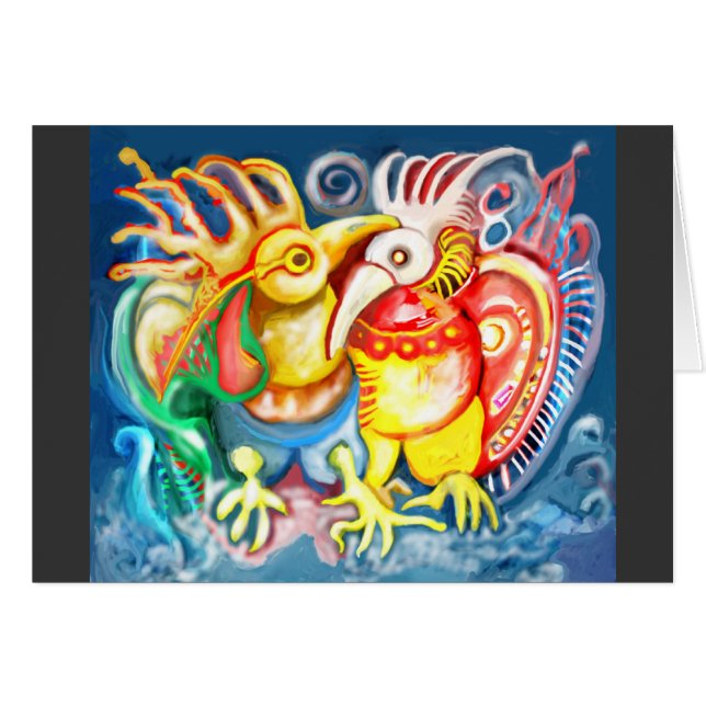 Oiseaux précolombiens (Devant horizontal)