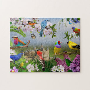 Oiseaux puzzle puzzle nature enfants cadeau animau