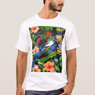 Oiseaux tropicaux de T-shirt du Mexique