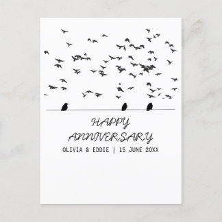 oiseaux volants Cartes d'anniversaire pliées