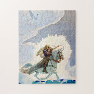 Oisin fährt zum Land der Jugend von N. C. Wyeth