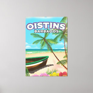Oistins Barbados vintage Strandposter Leinwanddruck