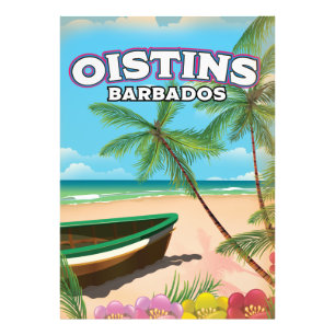 Oistins Barbados Vintages Strandposter Fotodruck