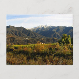 Ojai-Tal mit Schnee Postkarte
