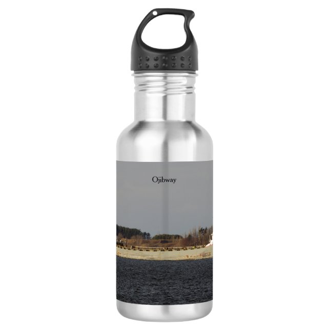 Ojibway-Wasserflasche Edelstahlflasche (Vorderseite)