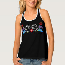 Ojibwe Floral Bär Paws Black