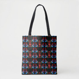 Ojibwe Floral Motif MMIW Black Tasche
