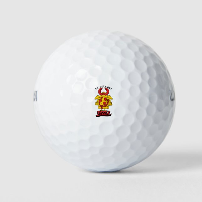 Ok, aber erste Pizza Golfball (Vorderseite)