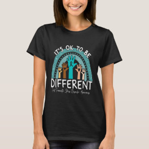 Ok Anders Sein Regenbogen Türkises Band Krieger Pt T-Shirt