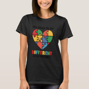 Ok anders zu sein Autistische Kinder Autismus-Bewu T-Shirt