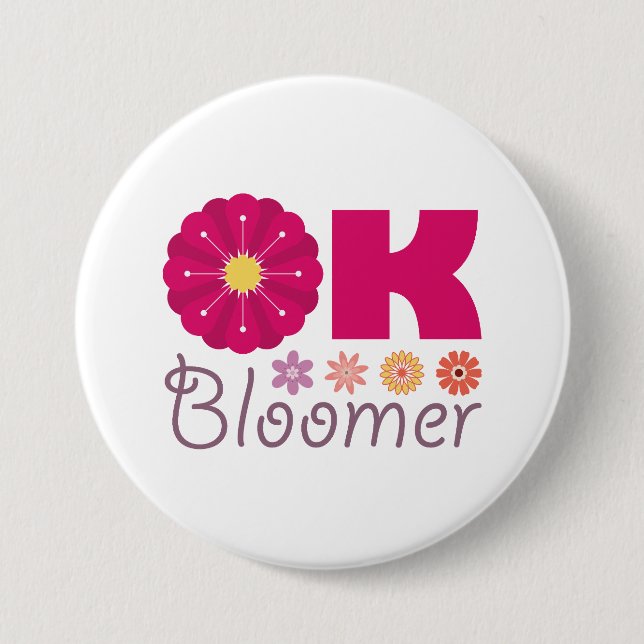 Ok Bloomer Button (Vorderseite)