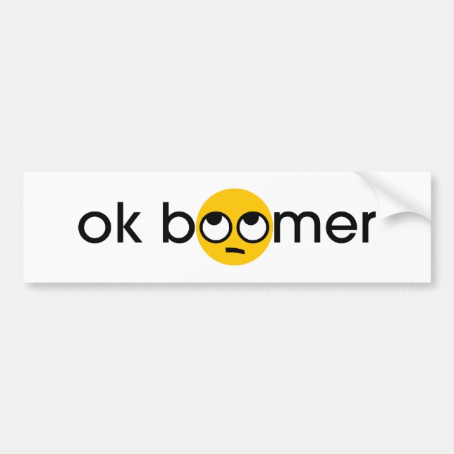 ok boomer autoaufkleber (Vorne)